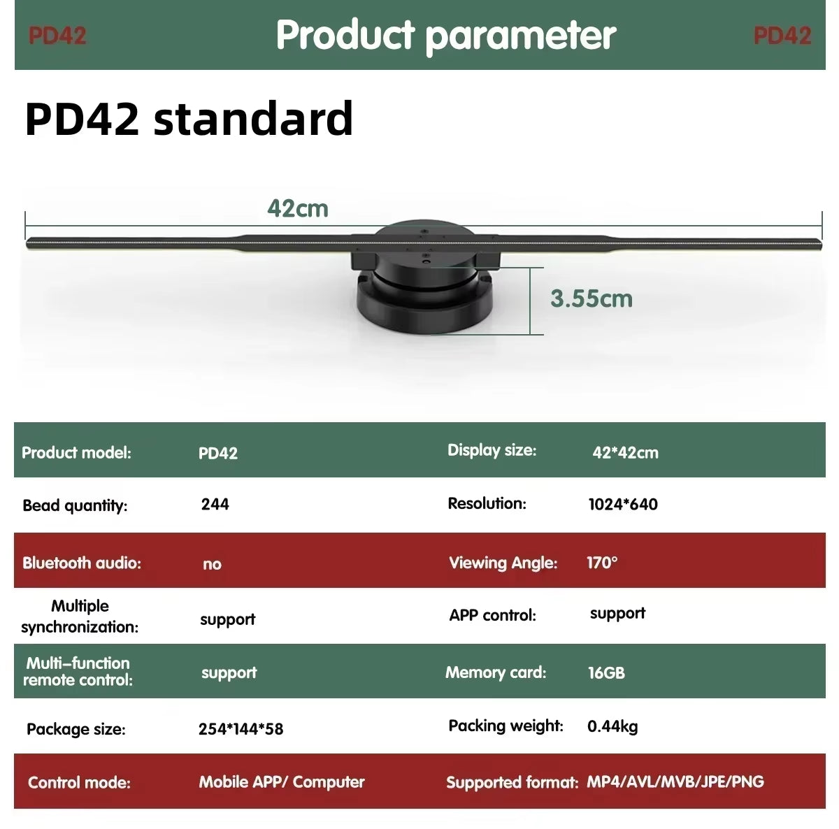 14-85CM 3D Hologram Projector Fan Display Advertising Logo Light Led Sign Holographic Lamp Three-Dimensional Projectors Lamp