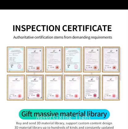 14-85CM 3D Hologram Projector Fan Display Advertising Logo Light Led Sign Holographic Lamp Three-Dimensional Projectors Lamp