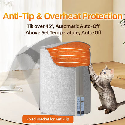 Folding Electric Feet Heater Winter Cushion Portable Adjustable Thermostat Foot Warmer for Home Office Feet Leg Heated Warm