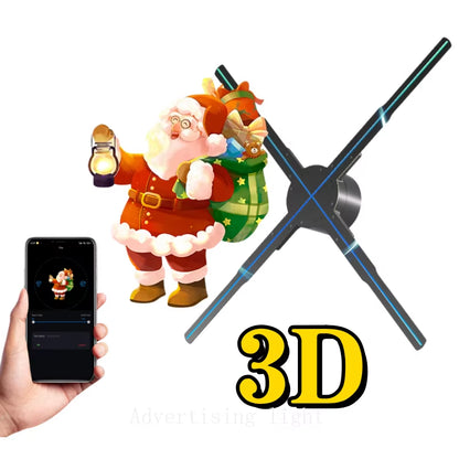 14-85CM 3D Hologram Projector Fan Display Advertising Logo Light Led Sign Holographic Lamp Three-Dimensional Projectors Lamp