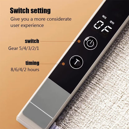 Folding Electric Feet Heater Winter Cushion Portable Adjustable Thermostat Foot Warmer for Home Office Feet Leg Heated Warm