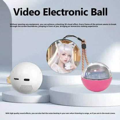 3D Video Crystal Memory Ball  for Gift
