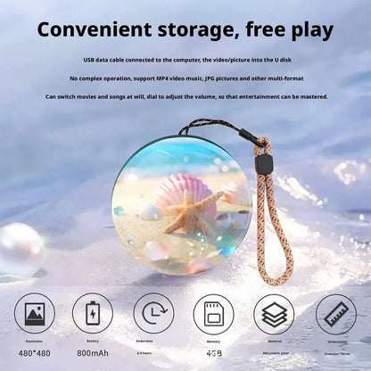 3D Video Crystal Memory Ball  for Gift