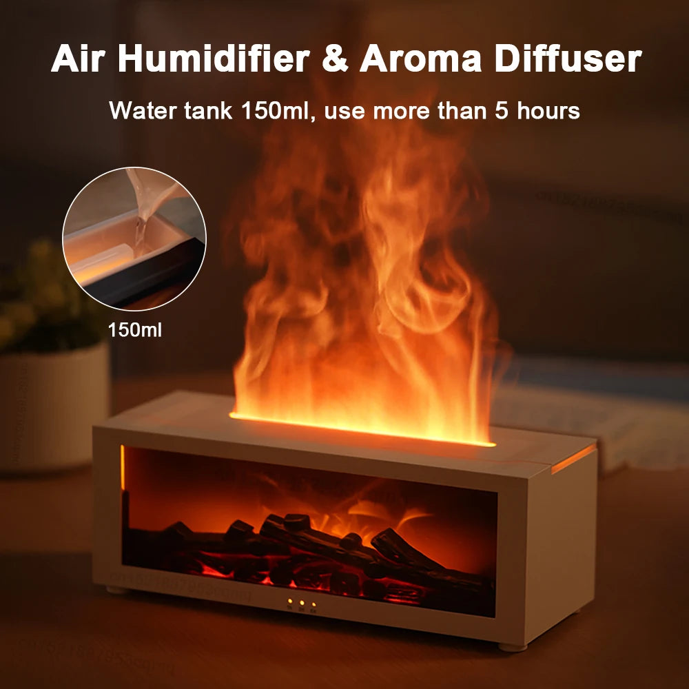Essential Oil Air Humidifier with LED Light and Remote Control - Automatic Aroma Diffuser for Home Use
