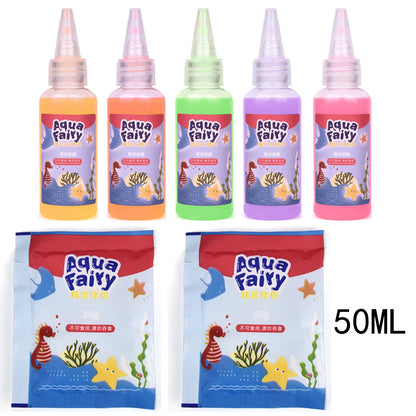 Kids Handmade DIY Craft Painting Stickers Montessori Education Origami Magic Water Elves Kit Set Toys Children Gift Kids Craft