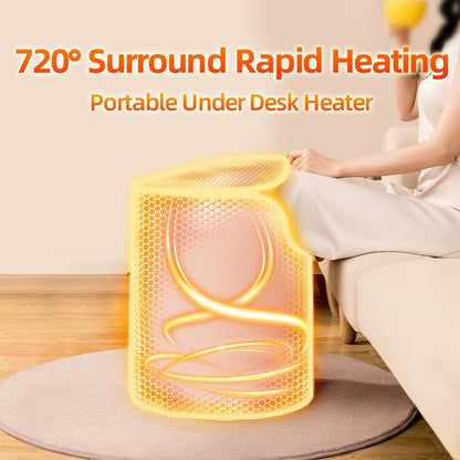 Folding Electric Feet Heater Winter Cushion Portable Adjustable Thermostat Foot Warmer for Home Office Feet Leg Heated Warm